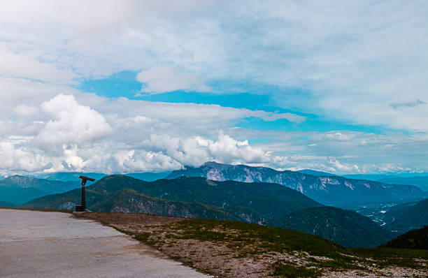 Monte Lussari, Italy, Tarvisio - Panoramic view of the Alps mountains