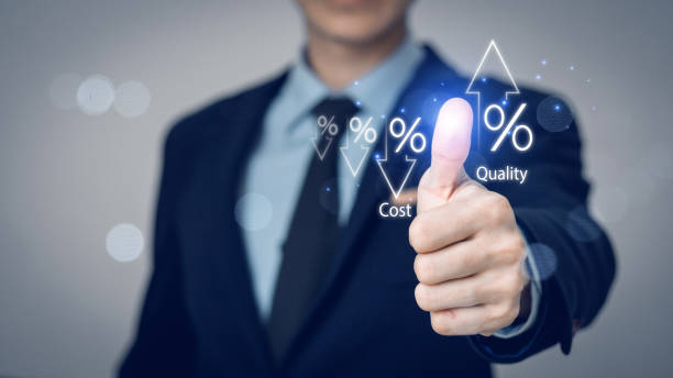 istock Cost and quality control concept. Cost optimization for products or services to improve customer satisfaction.  Cost optimization for product marketing or service to improve business risk solution 2157673267
