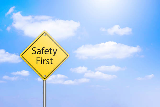 istock Safety signs have a sky in the background. 2157673500