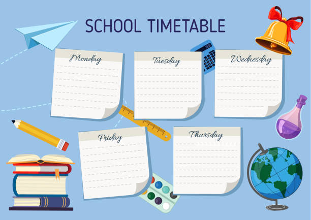 Activity Time Table Graphics 10+ Weekly Quiz Stock Illustrations, Royalty-Free Vector Graphics ...