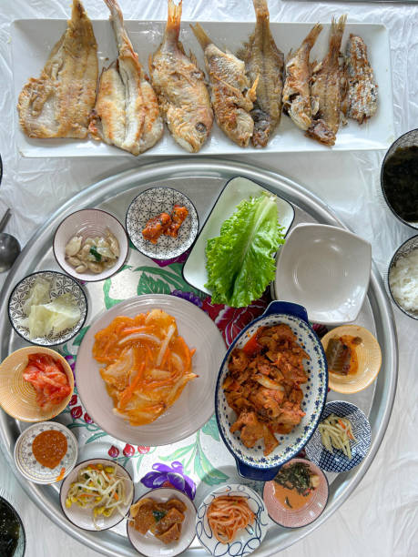 Korean grilled fish set meal