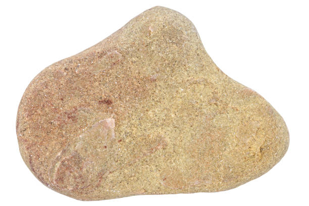 istock Top view of single beige and red pebble 2157689977