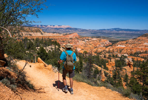istock Man hiking in the mountains on summer vacation. 2157691189