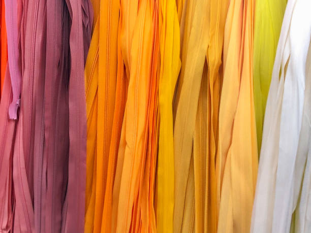 Various color of zipper at display