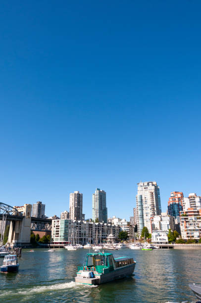Granville Island, Vancouver: A bustling public market and cultural district featuring artisan shops, local produce, waterfront views, and vibrant street performers.