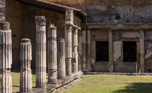 Herculaneum Italy ruin with column