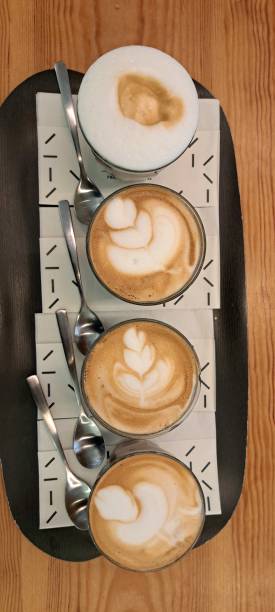 istock Four cups of coffee 2157694825