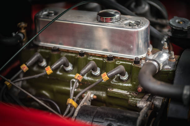 istock An upclose photograph of a car engine featuring spark plugs 2157698174