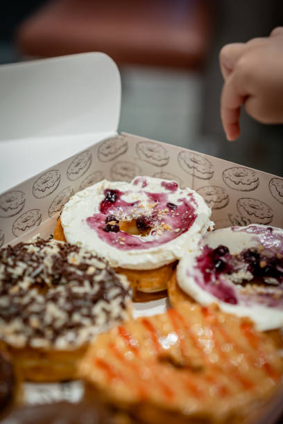 istock Various kind of sweet donuts 2157703440