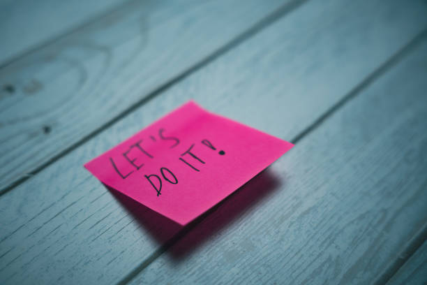 Blank Post-it Note On A Colorful Plain Background,  Writing Area