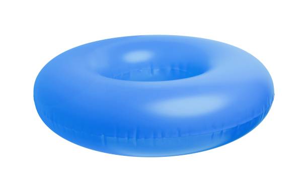 istock Blue swim ring on isolated background. 3d render. 2157711009