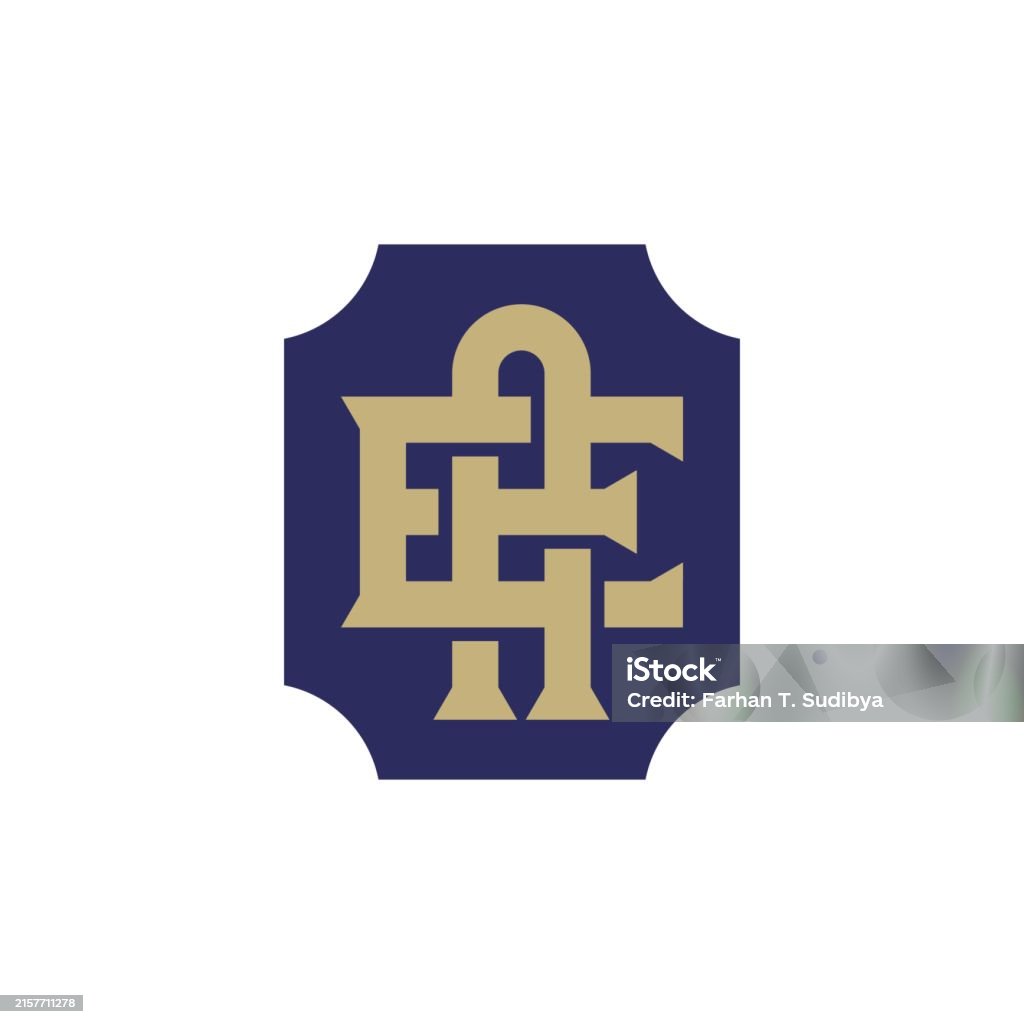 Monogram Initial Letter E And A E A Ae Overlapping Interlock Monogram ...