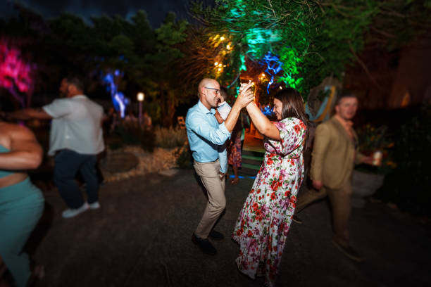 istock Loving couple dancing at wedding reception 2157713726