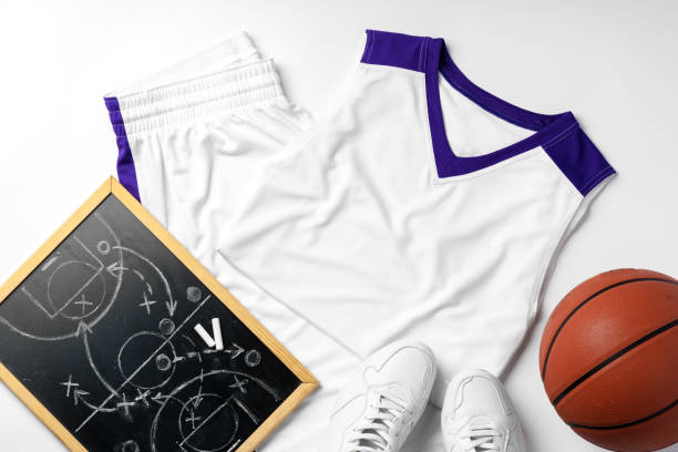 istock Basketball uniform on white background top view 2157717393