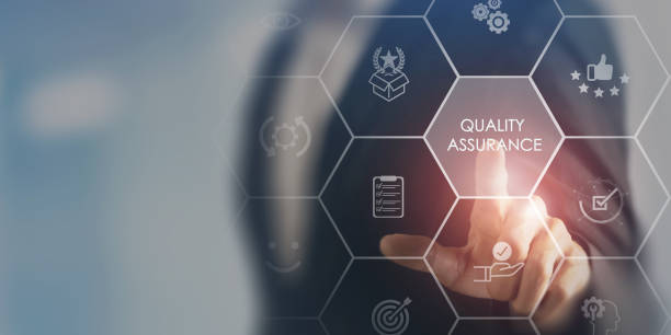 istock Quality assurance concept. Ensuring the products or services meet the required standards and expectations. Monitoring, testing and evaluation. Maintain consistency, reliability, customer satisfaction. 2157717536