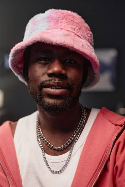 istock Closeup Black Man Wearing Pink Outfit 2157721962