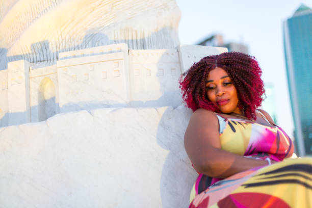 Portrait of an African woman taken outdoors