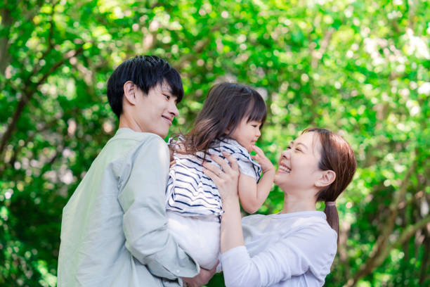 istock Family holding child in green 2157736428