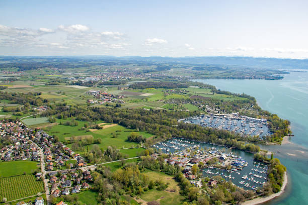 istock View from the Zeppelin to Langenargen 2157736756
