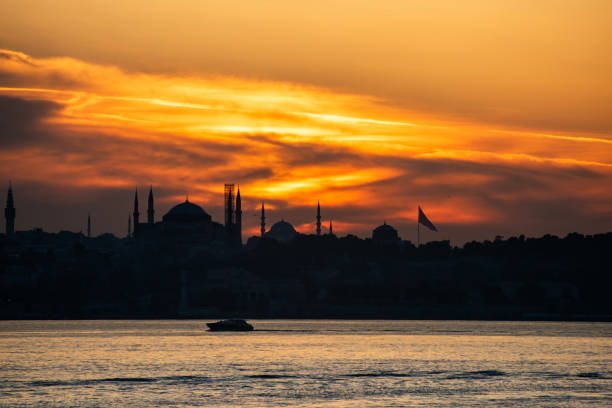 Golden Horn Bridge at night, Istanbul