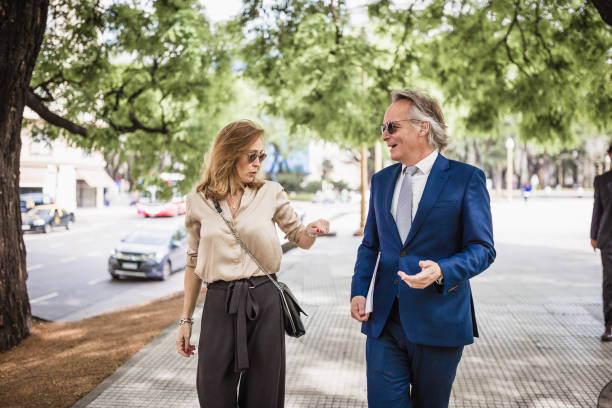 istock Strolling Business Conversation in Morning Light 2157738650