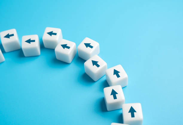 istock The path forward follows the arrows. Purposefully move forward. Mind your own business. New opportunities. Progress movement. Motivation, self-development. 2157739346