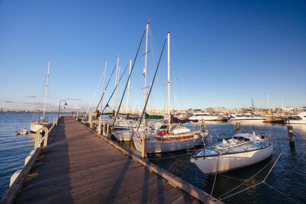 istock Melbourne Skyline from Williamstown in Australia 2157739634