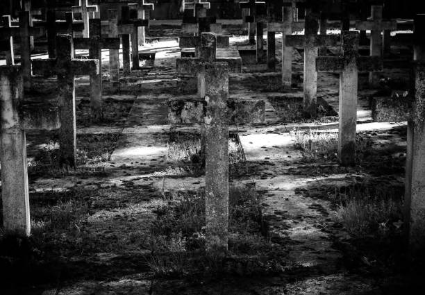 Detail of the Catholic cemetery in the city, death and memory
