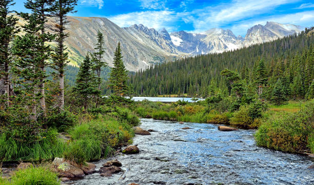 dlouhé jezero - boulder - stock snímky, obrázky a fotky