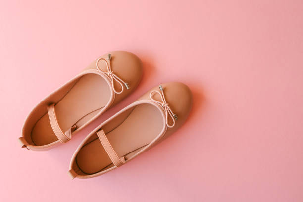 istock Female summer sandals on a pink background 2157745654