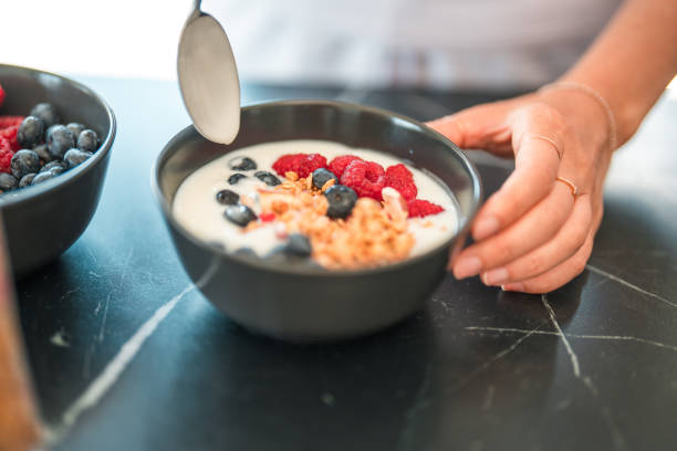 istock Eating Early Breakfast With Organic Local Produce 2157755143