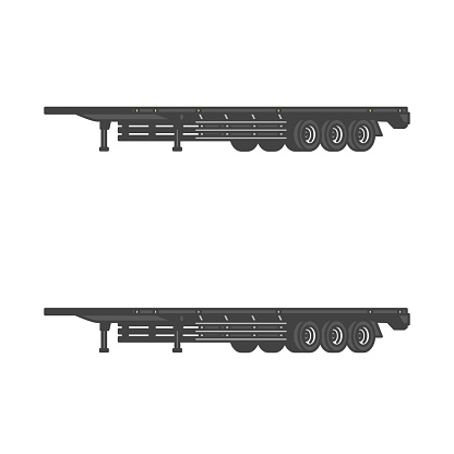 Logistics Series Container Chassis For Container Trailer Empty State ...