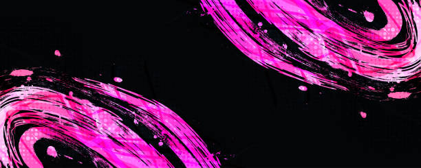 istock Pink Gradient Brush Background. Grunge Sport Banner Design 2157761751