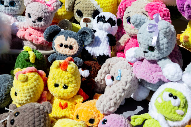 istock Bright childrens toys as a background 2157764543