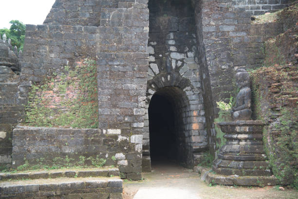 istock Ancient sitting Buddha statue at Kothaung Paya or Wat Phra Kao Muen Because it's called helping to protect against evil things. Inside the temple, 90,000 Buddha images were carved. 2157765221