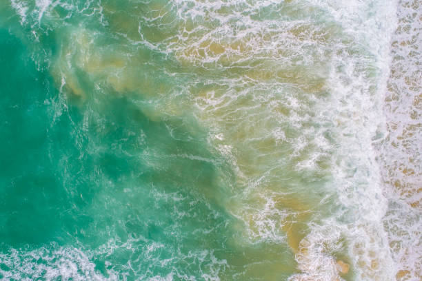 istock Aerial view sea beach wave white snad summer vacation 2157766331