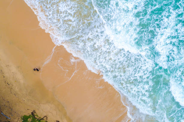 istock Aerial view sea beach wave white snad summer vacation 2157766599