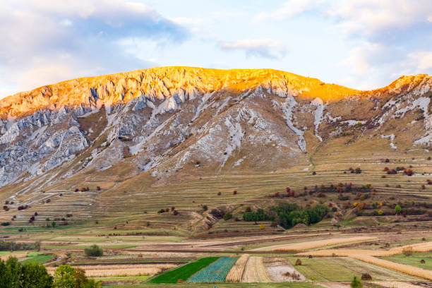 istock Europe, Romania, Transylvania.  Territorial view over mountains and fields. 2157769444