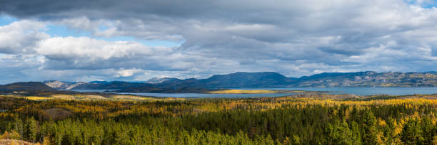 istock Scenic landscape views in Yukon Territory, Canada in panorama, panoramic view 2157770304