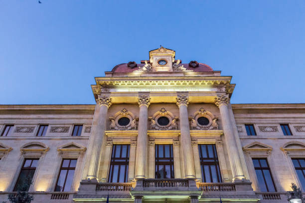 istock Europe, Romania, Bucharest. Coltea Hospital. Byzantine architecture. clock tower. 2157770925