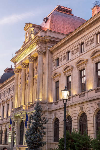 istock Europe, Romania, Bucharest. Coltea Hospital. Byzantine architecture. clock tower. 2157770941