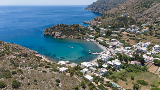 istock Volcano beach Mavra Volia on Chios island, Greece 2157773562