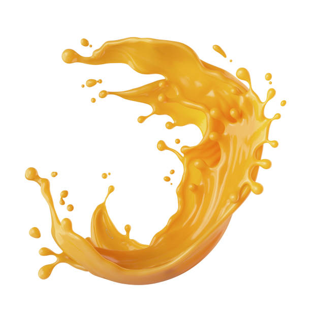 istock Caramel sauce, Liquid syrup splash, sugar candy caramel or melted toffee, 3d illustration. 2157775287