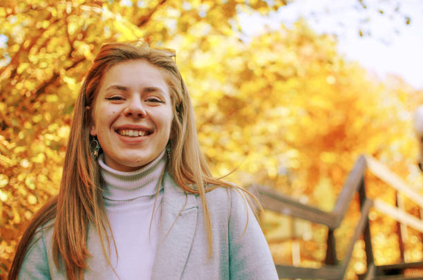 istock Happy young girl in autumn 2157777432