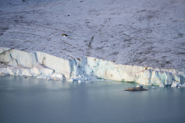 Alpine glacier lagoon in Ushuaia Patagonia