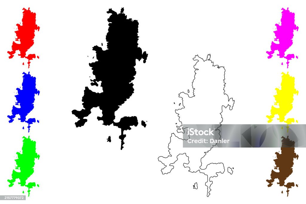 Caprera Map Caprera Island Map Vector Illustration Scribble Sketch Caprera Map ...