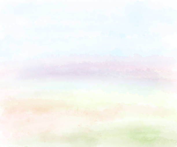 istock The imaginary watercolor landscape looks even warmer. Use it as a wall image or background to add a cool message. 2157781961