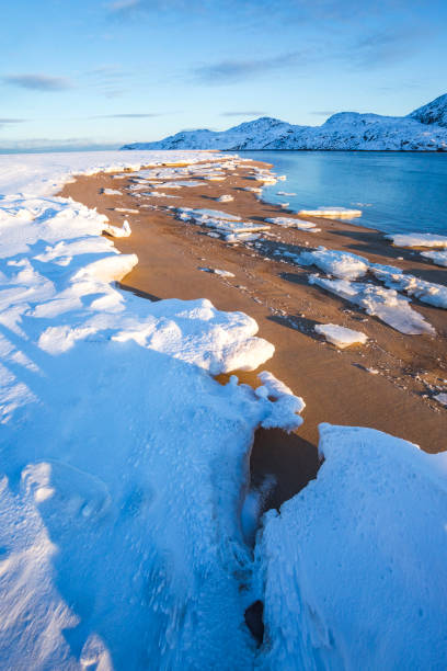 istock Guba Voronya, Kola Peninsula winter landscape 2157788269