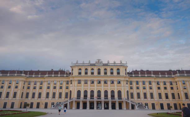 Vienna, Austria - 27 July 2023: Schoenbrunn palace and gardens. Schloss Schoenbrunn is imperial summer residence in Vienna. Schonbrunn Palace is major tourist attraction in Austria.