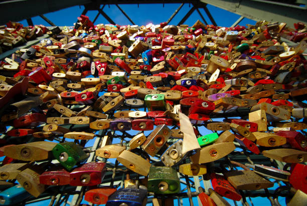 Love locks on the Hohenzollern Bridge in Cologne
